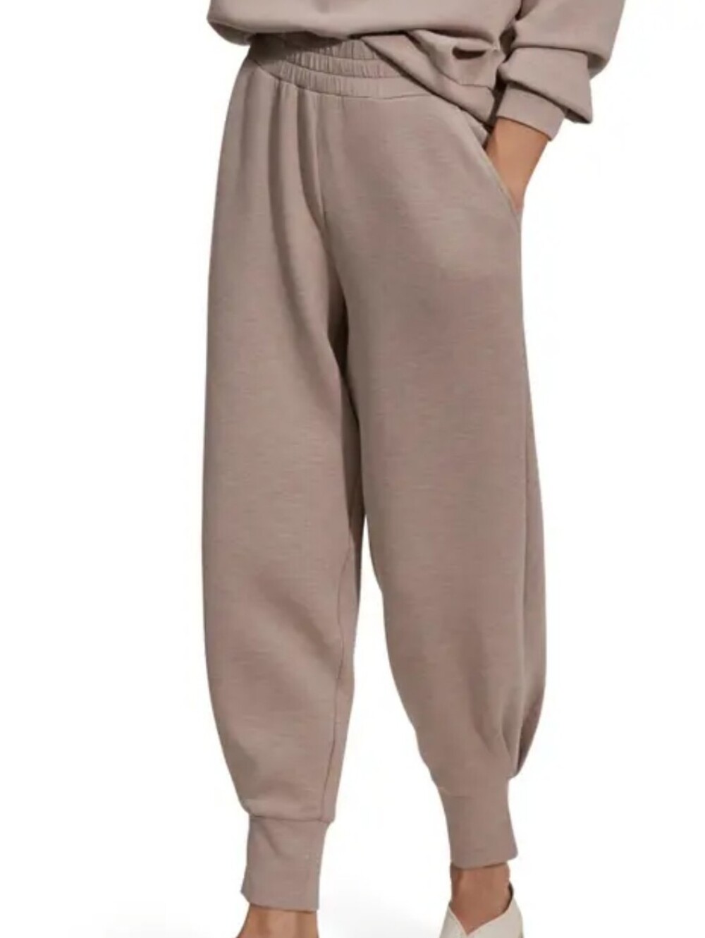 Varley Keswick Jogger Lounge Soft Stretchy Pants in Taupe Brown